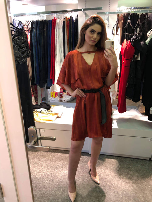 Vestido Túnica em cetim 6786 Tvz💫