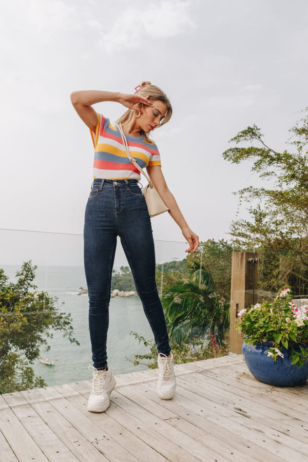 Calça Jeans Total Stretch 360° jeans escuro 💫