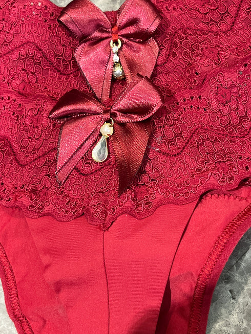 …Calcinha fio microfibra renda laço bijouteria