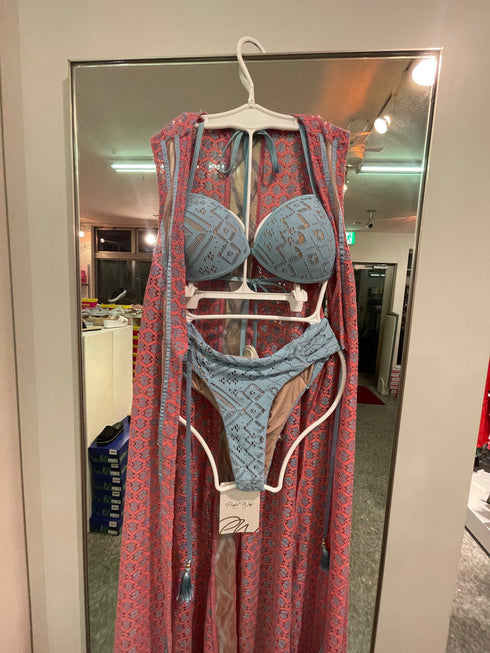 Conjunto biquíni de renda + saída de praia✅🅰️