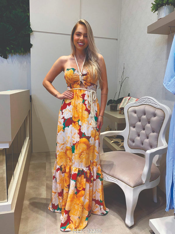 Vestido Longo Lastex💫