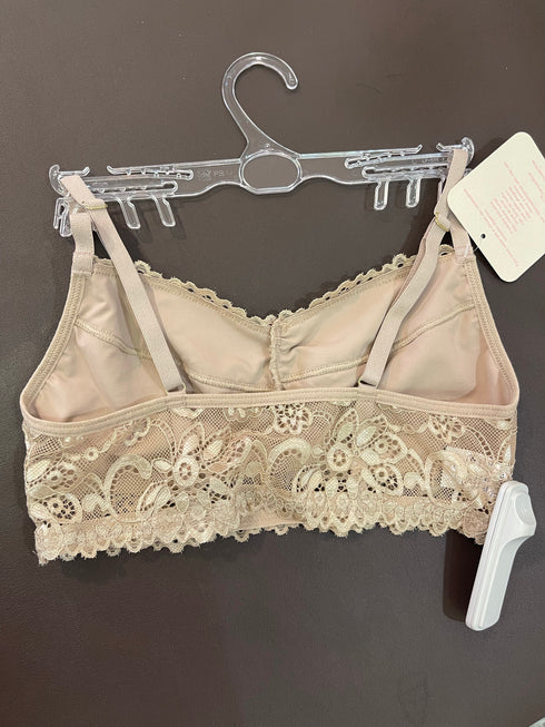 .Top em Renda chocolate Sem Bojo Karicia