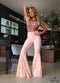 Calça De Renda Flare Unica RV811145💫