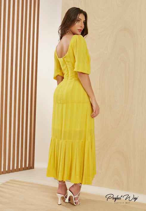 Vestido Midi com Det Ilhos LV26140💫