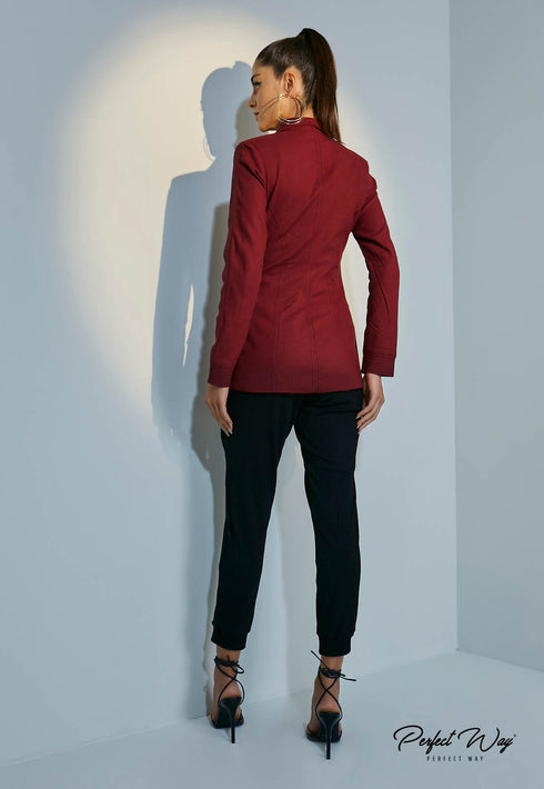 Casaco com Bolsos e Pespontos 💫