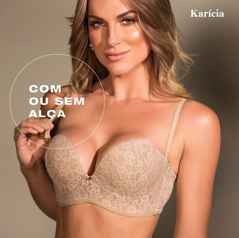 .Sutiã Preto Tomara que caia com alça removível