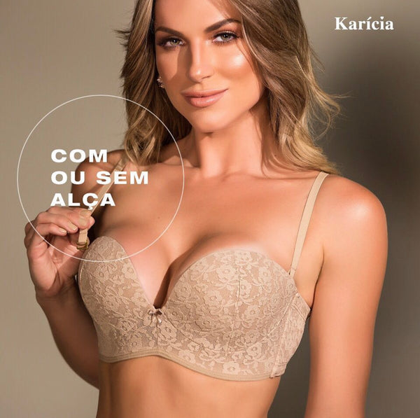 .Sutiã Preto Tomara que caia com alça removível