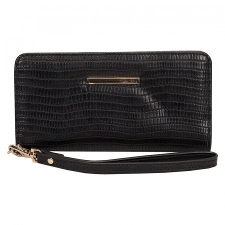 Carteira pequena lezard completa com alça