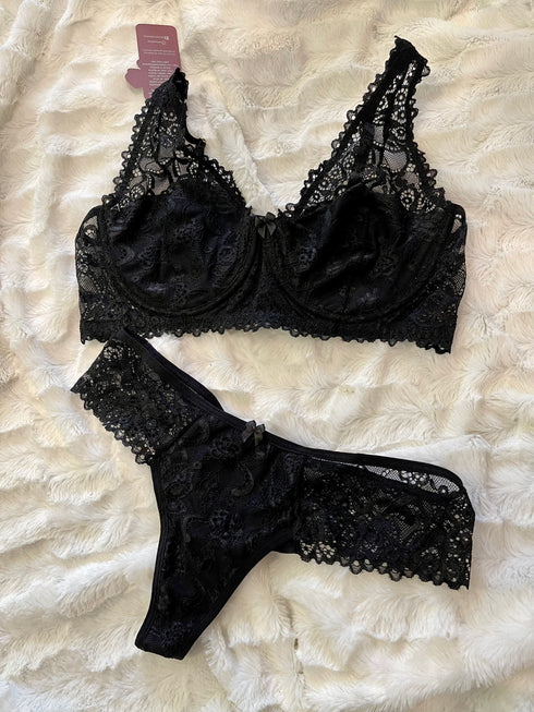 .Conjunto em Renda sem bojo Karicia