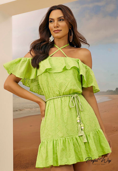 VESTIDO C/ CORDÕES 💫