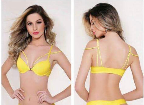 .Sutiã Strappy Preto