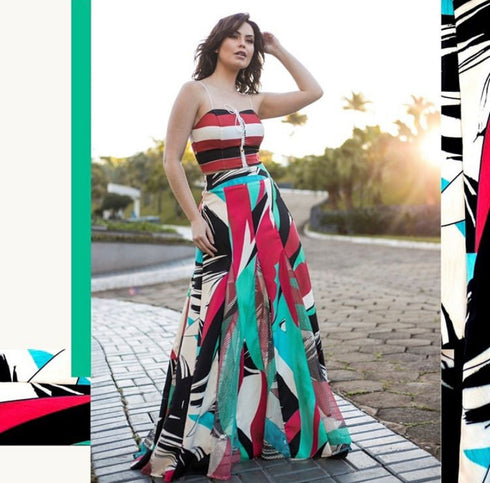 Conjunto Saia Cropped💫