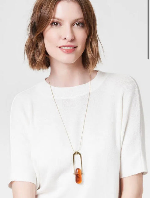 Colar longo pedra Tartaruga