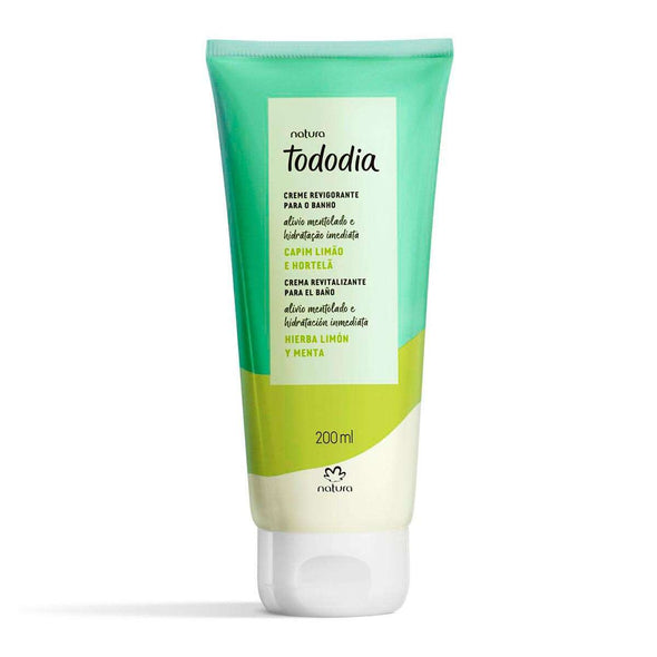 ✅Creme Revigorante Para o Banho Tododia Capim Limão e Hortelã - 200 ml