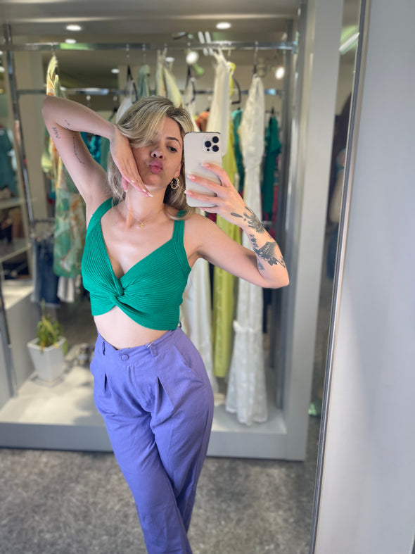 …Calça de Linho Jogger