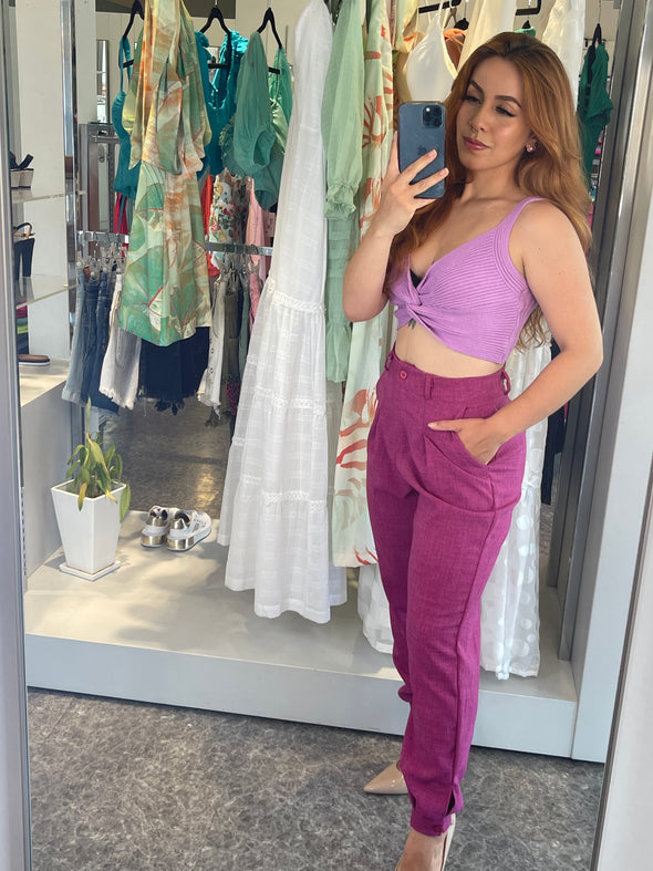 …Calça de Linho Jogger